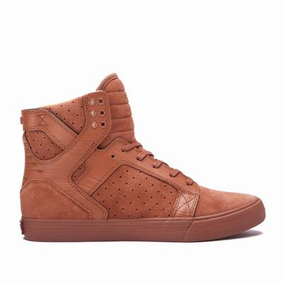 Férfi Supra SKYTOP Magasszárú Cipő HU527496 Barna